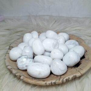 White Snow Agate Tumbled
