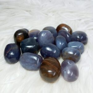 Purple Calcedony Tumbled Stone