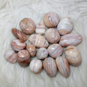 Crazy Lace Pink Tumbled Stone